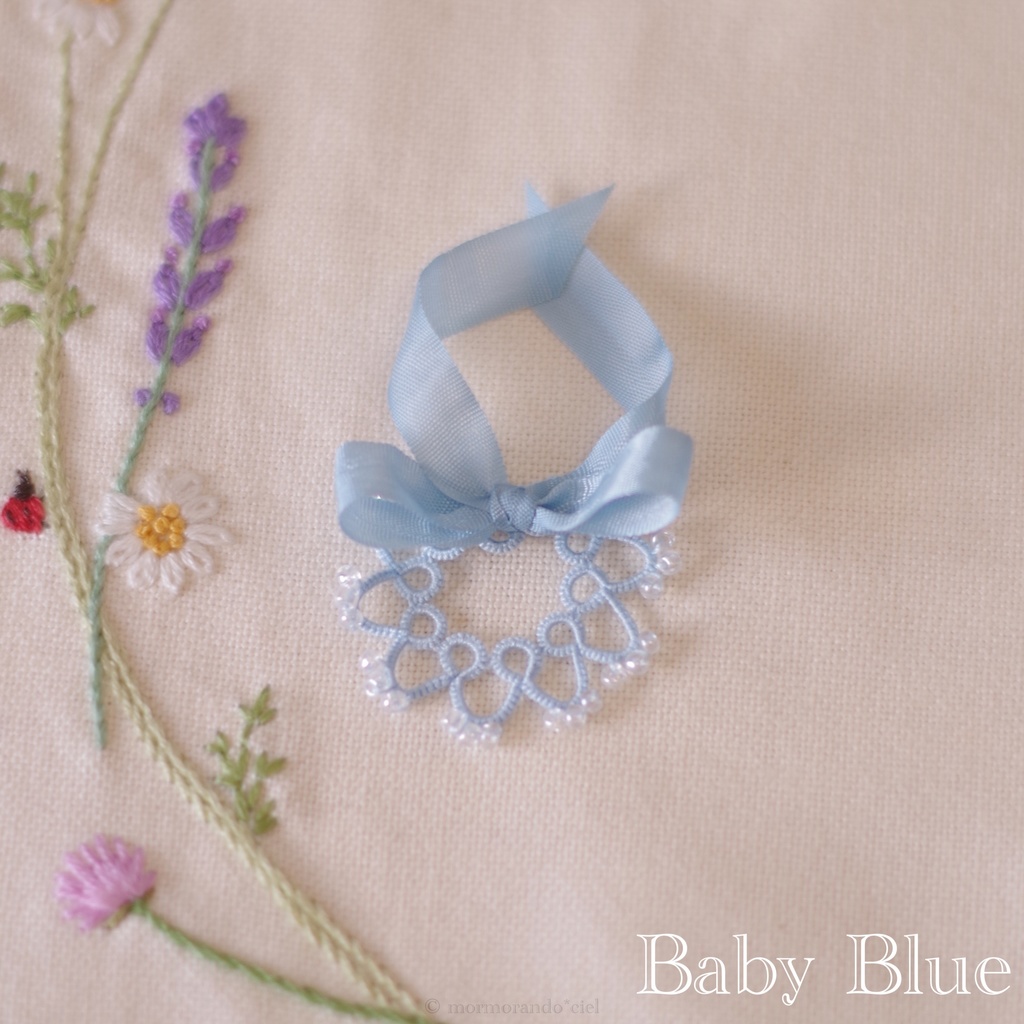 「Raindrop*petitレインドロップ*プティ」タティングレースつけ襟