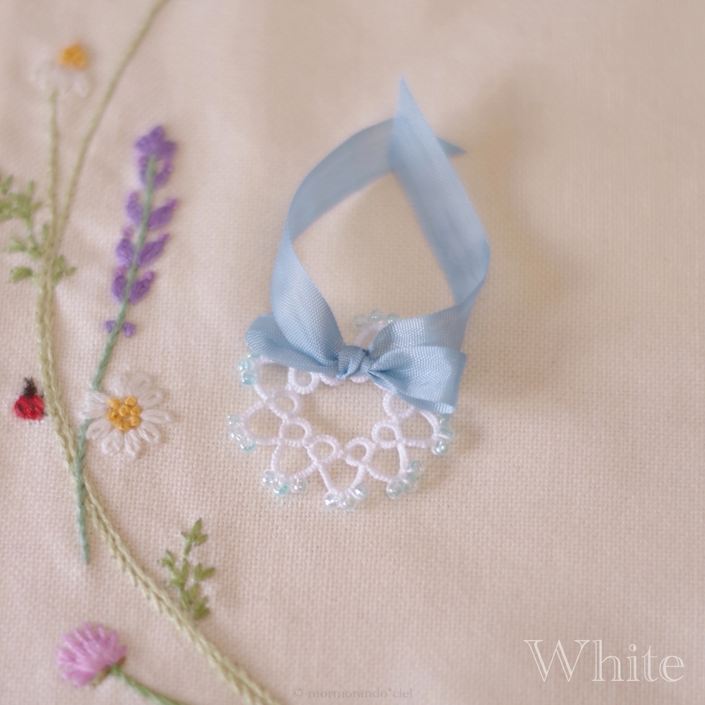 「Raindrop*petitレインドロップ*プティ」タティングレースつけ襟