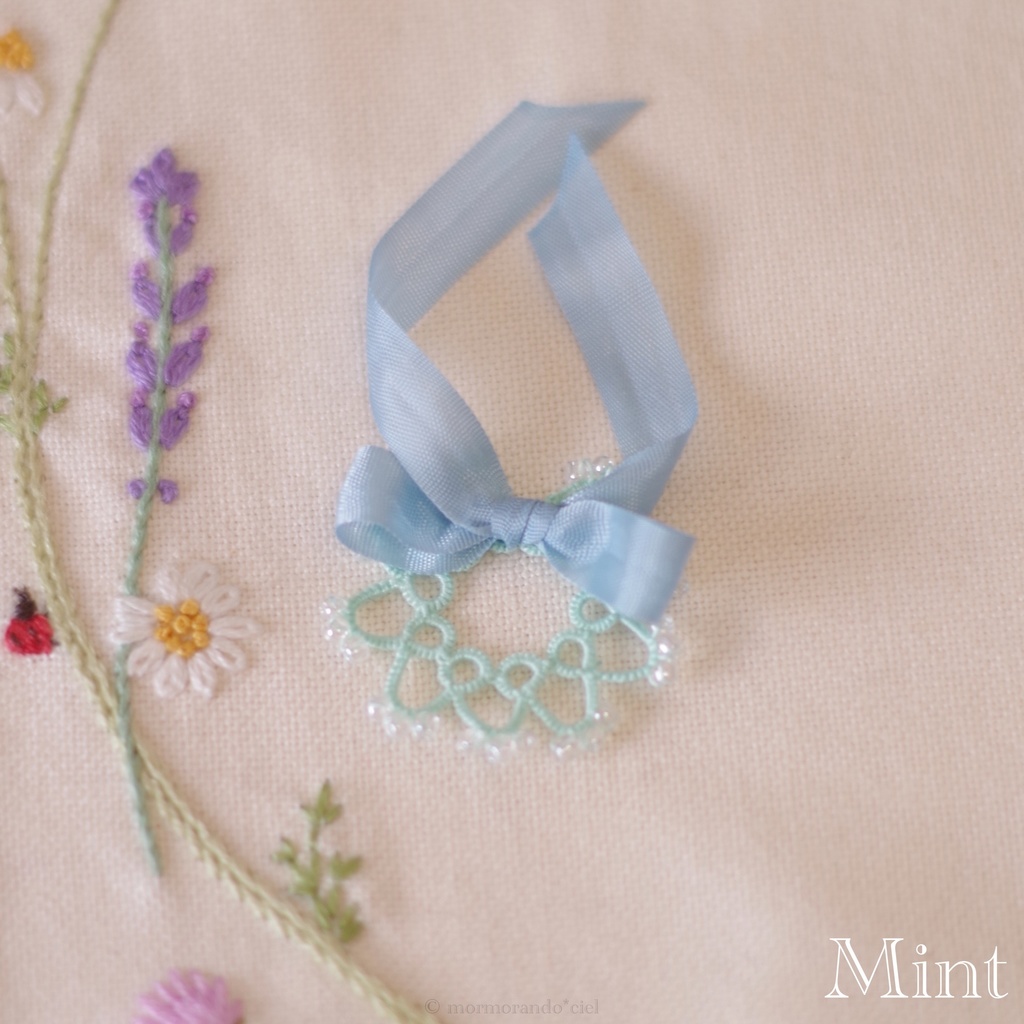 「Raindrop*petitレインドロップ*プティ」タティングレースつけ襟