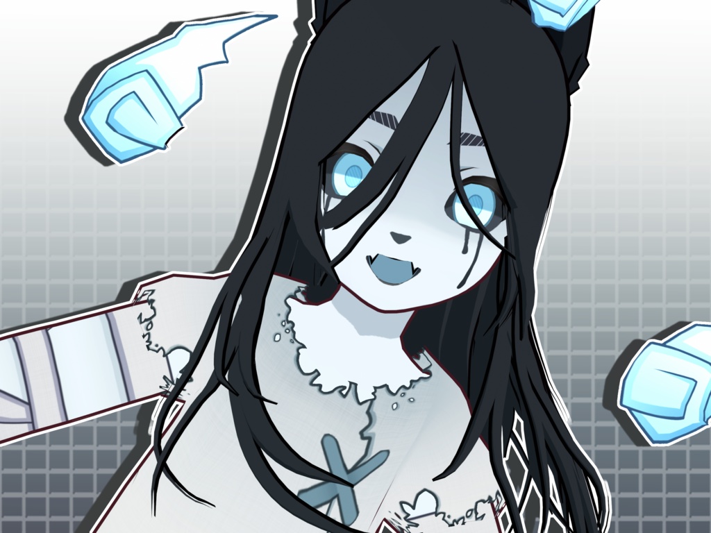 【VRoidVRMモデル】幽霊猫娘 / Ghost Cat Girl