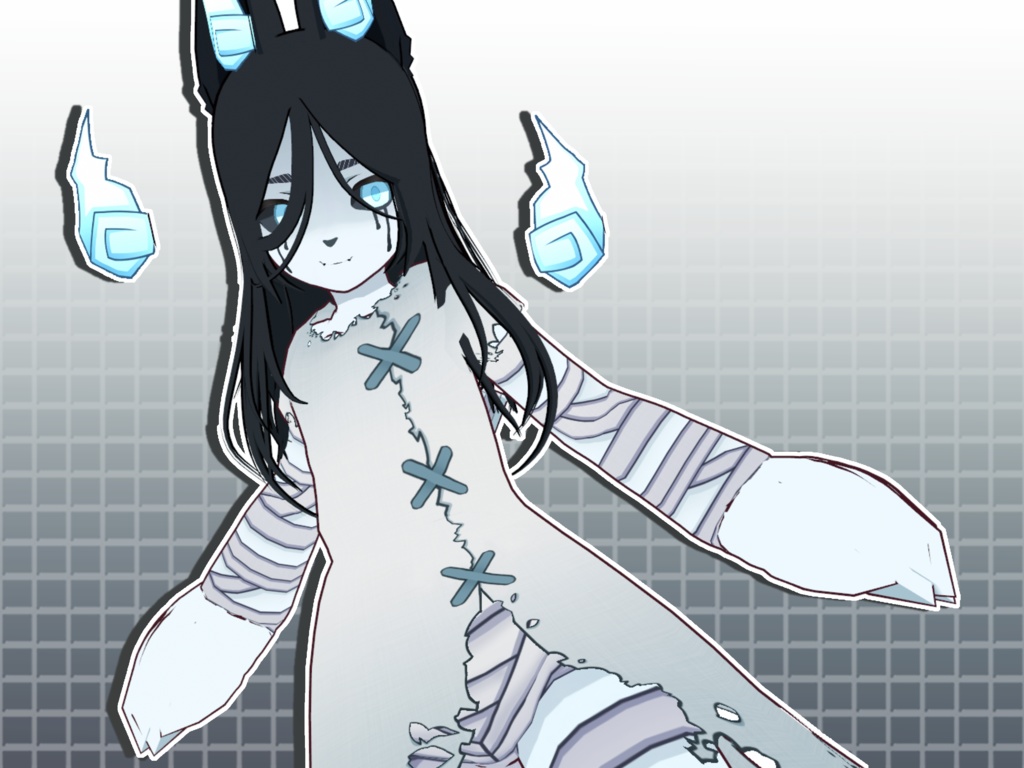 【VRoidVRMモデル】幽霊猫娘 / Ghost Cat Girl