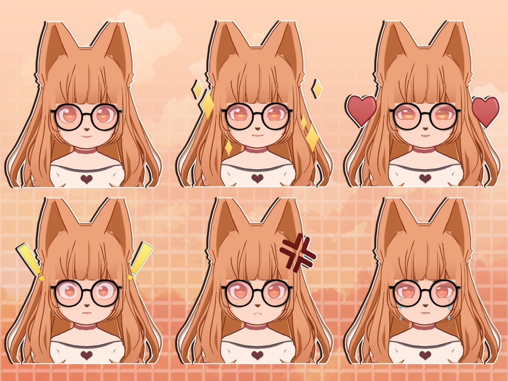 【VRoidVRMモデル】 秋のねこ娘セット / Autumn Cat Girl Set