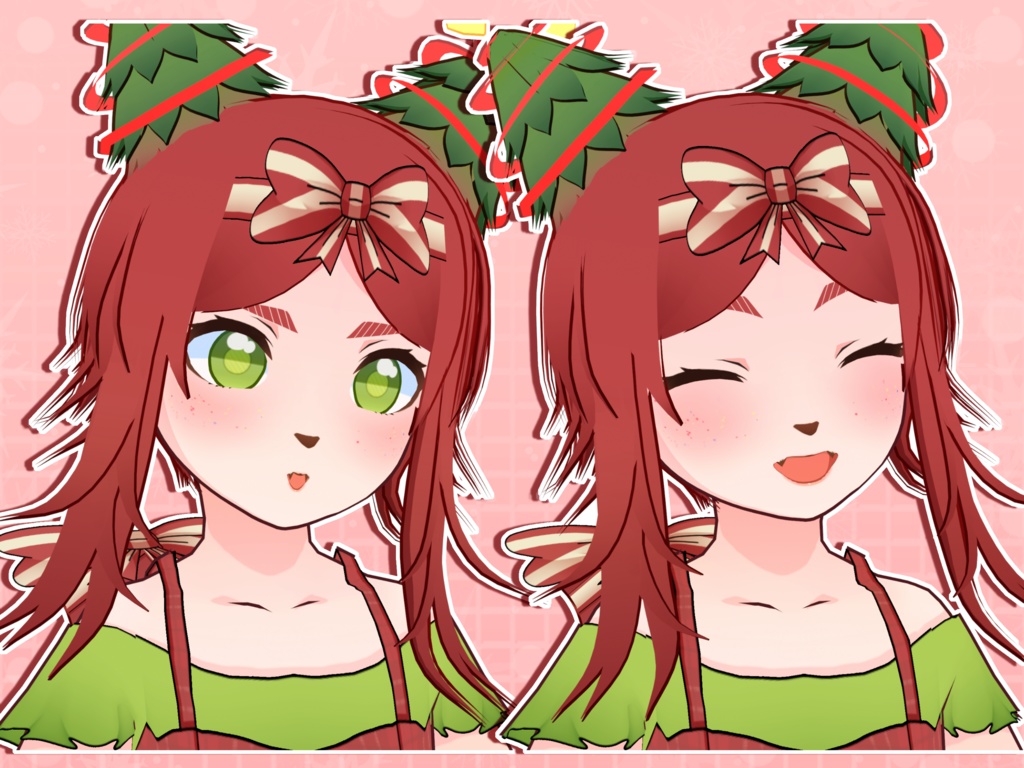 【VRoidVRMモデル】 ホリデーキャットガール / Holiday Cat Girl