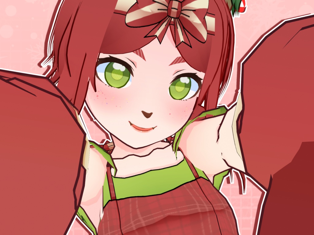 【VRoidVRMモデル】 ホリデーキャットガール / Holiday Cat Girl