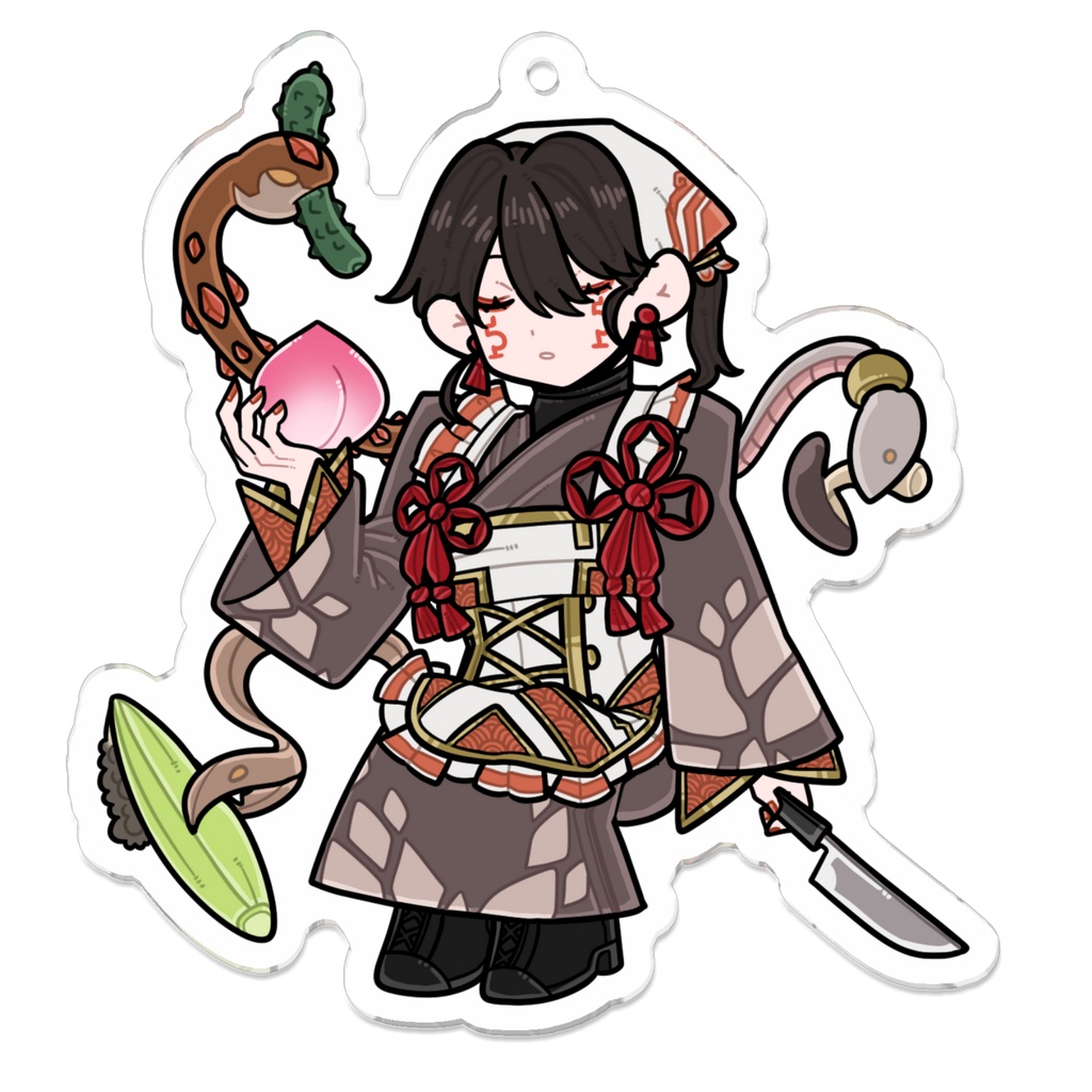 干支モチーフキャラクターキーホルダー(巳年)