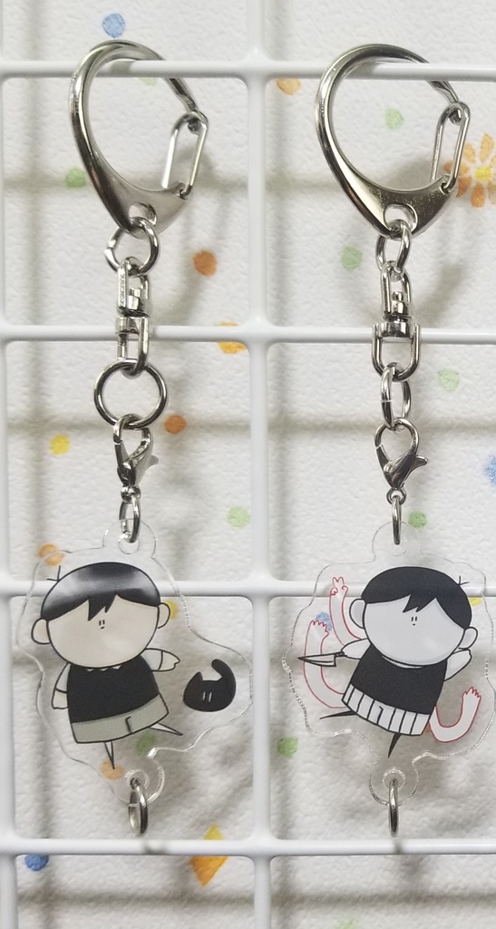 ゆるサニオモ連結アクリルキーホルダーセット