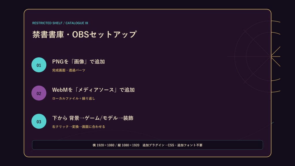 〖VTuber・配信者向け〗禁書書庫 配信画面パック|雑談・2人・ゲーム・声だけ・縦型