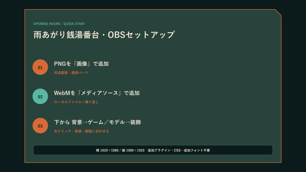〖VTuber・配信者向け〗雨あがり銭湯番台 配信画面パック|雑談・2人・ゲーム・声だけ・縦型