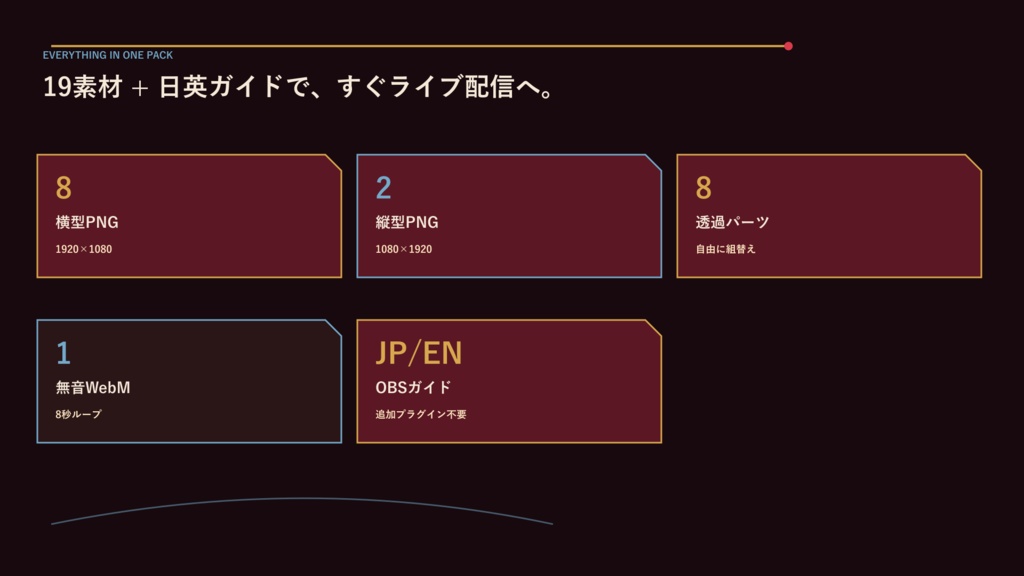 〖VTuber・配信者向け〗星屑劇場 舞台袖 配信画面パック|歌枠・記念配信・2人・ゲーム・縦型