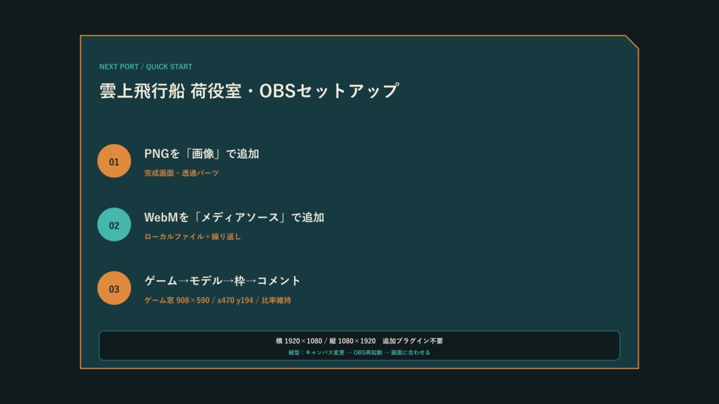 〖VTuber・配信者向け〗雲上飛行船 荷役室 配信画面パック|雑談・2人・ゲーム・声だけ・縦型