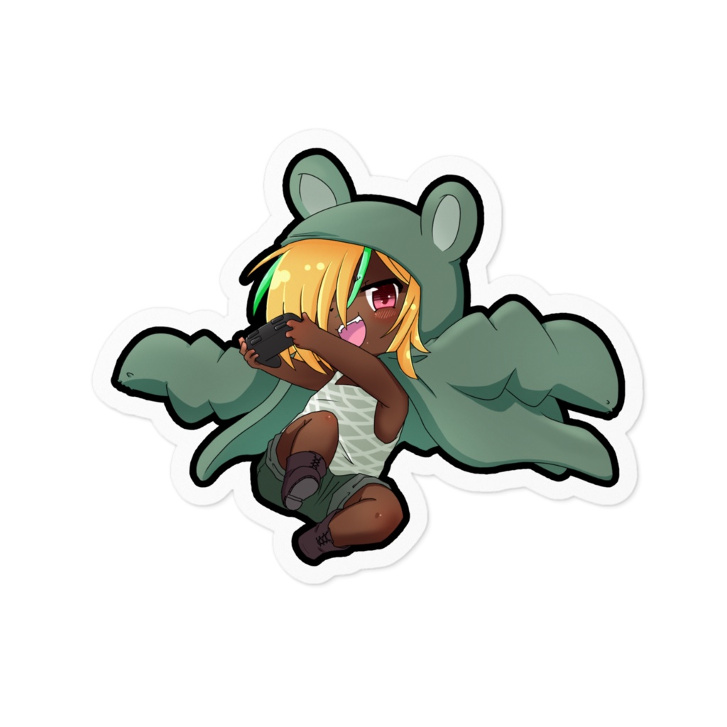 【モステッカーシリーズ】ゲームしてる時身体が動いちゃうモスパーくん