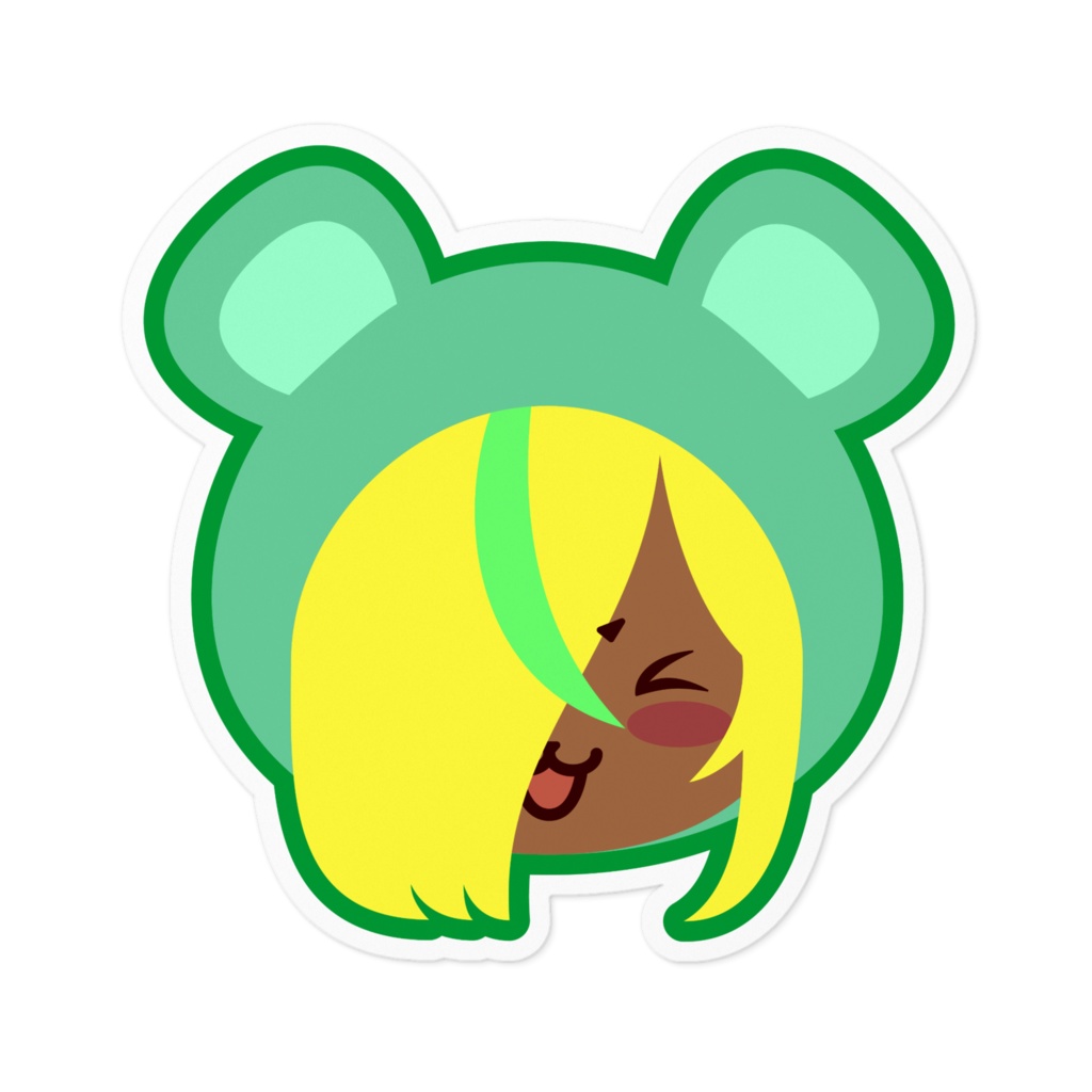 【モスフェイスステッカーシリーズ】きゃっきゃっ