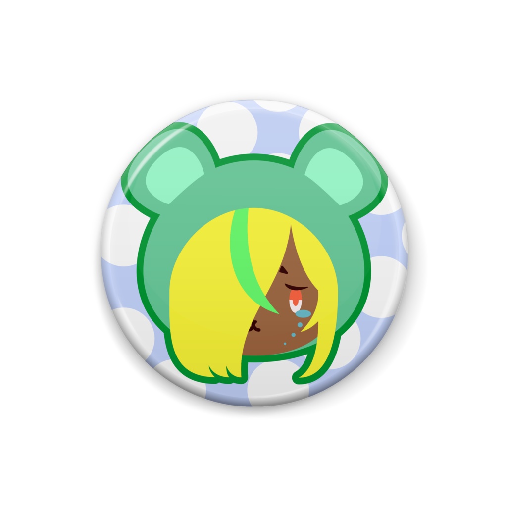 【モス缶バッジシリーズ】ぐすん