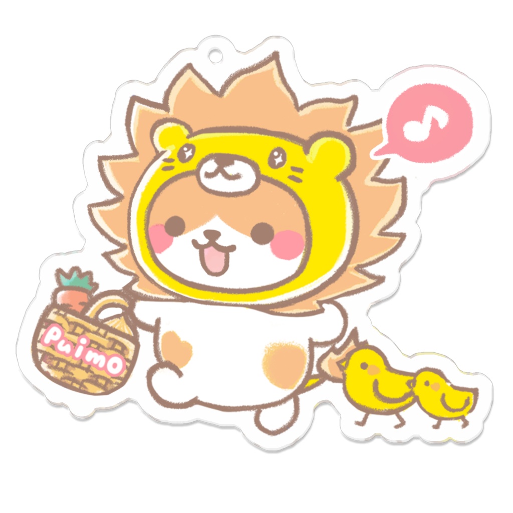 アクリルキーホルダー⭐️おつかいプイモ🐹