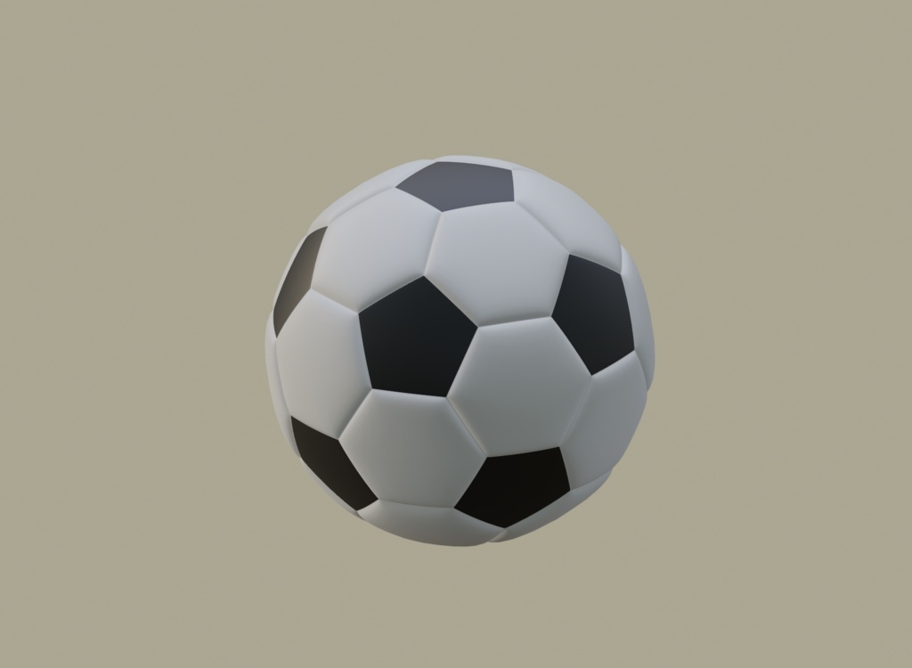サッカーボール（3Dモデル）