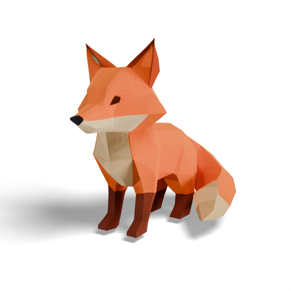 きつね（3Dモデル）