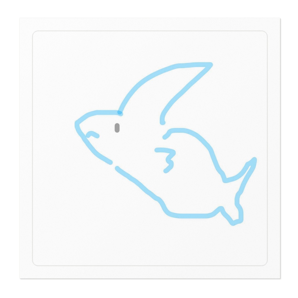 春崎千颯のイルカステッカー