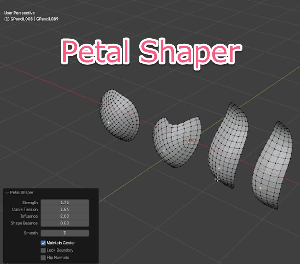 【Blender Addon】AK GP Tool - GP Extras : Grease Pencilからメッシュへの変換→面の作成を効率化するアドオン