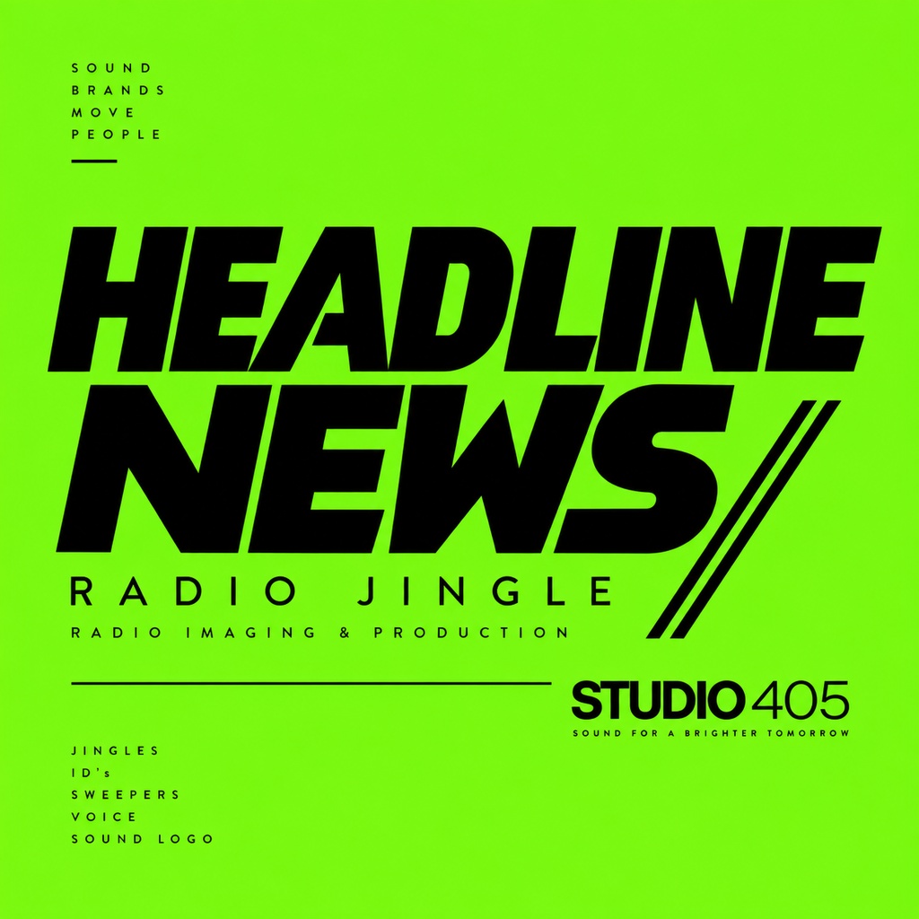 汎用ラジオジングル HEADLINE NEWS(ヘッドラインニュース) ×4タイプ