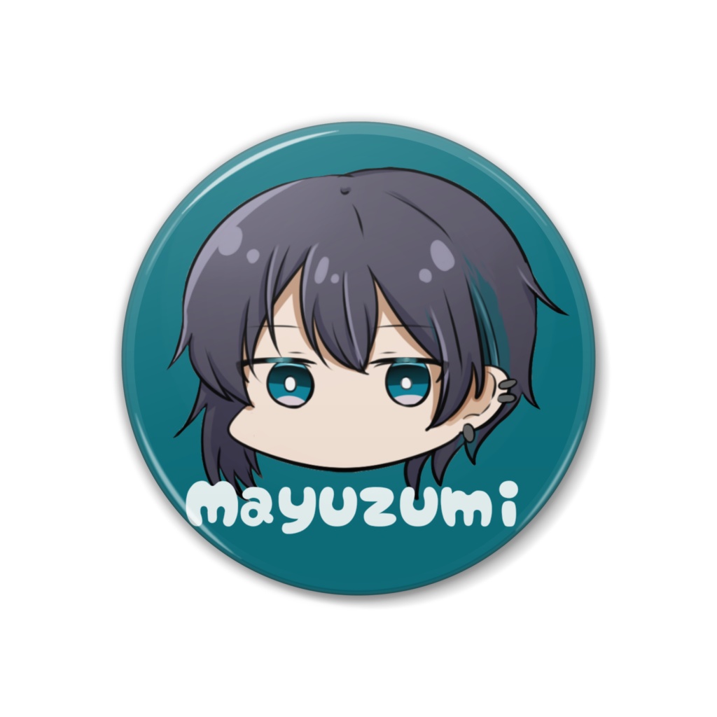 【非公式】黛灰 缶バッチ 38mm