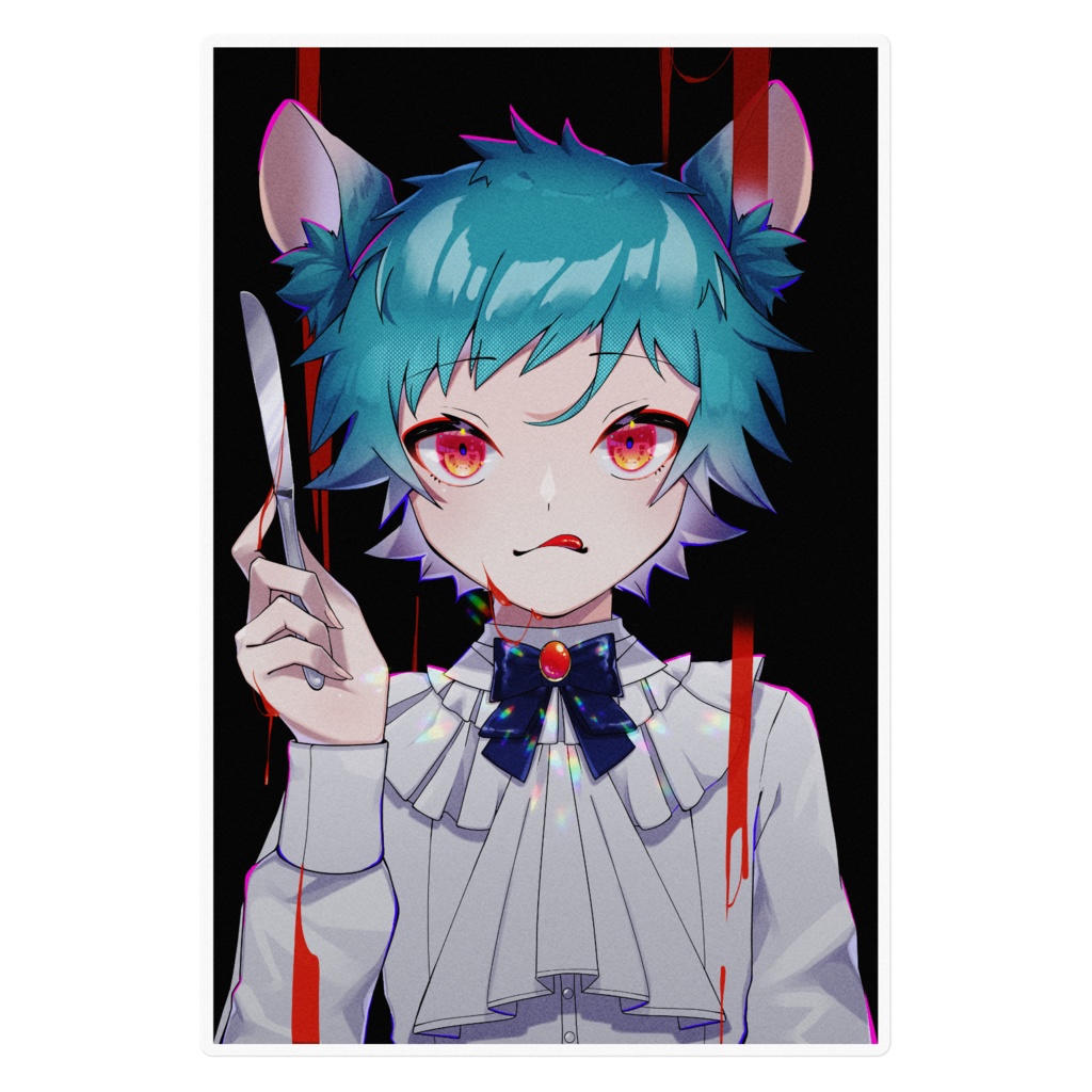 オリジナルキャラクターのステッカー