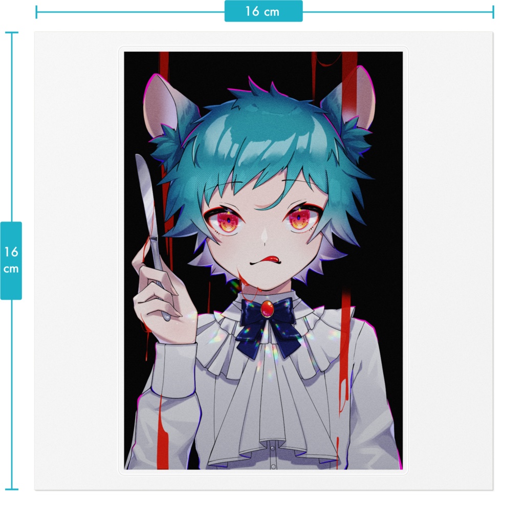 オリジナルキャラクターのステッカー