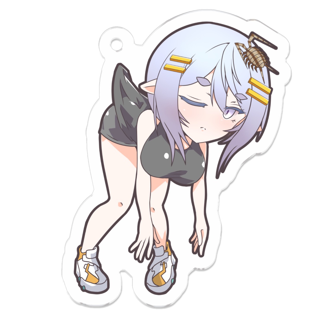 八坂まと つままれアクキー ヨル(片目閉じVer.)