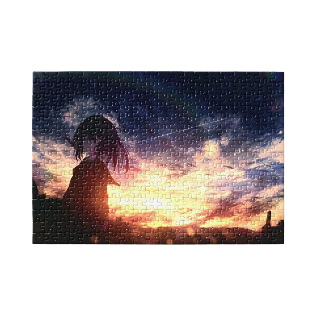 夕刻に染まる 風景ジグソーパズル