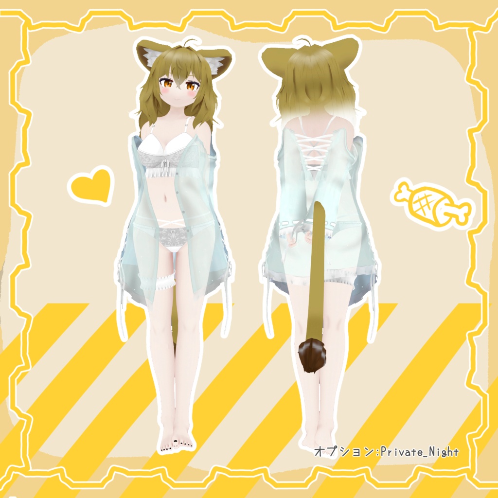 オリジナル3Dモデル 「ししな」