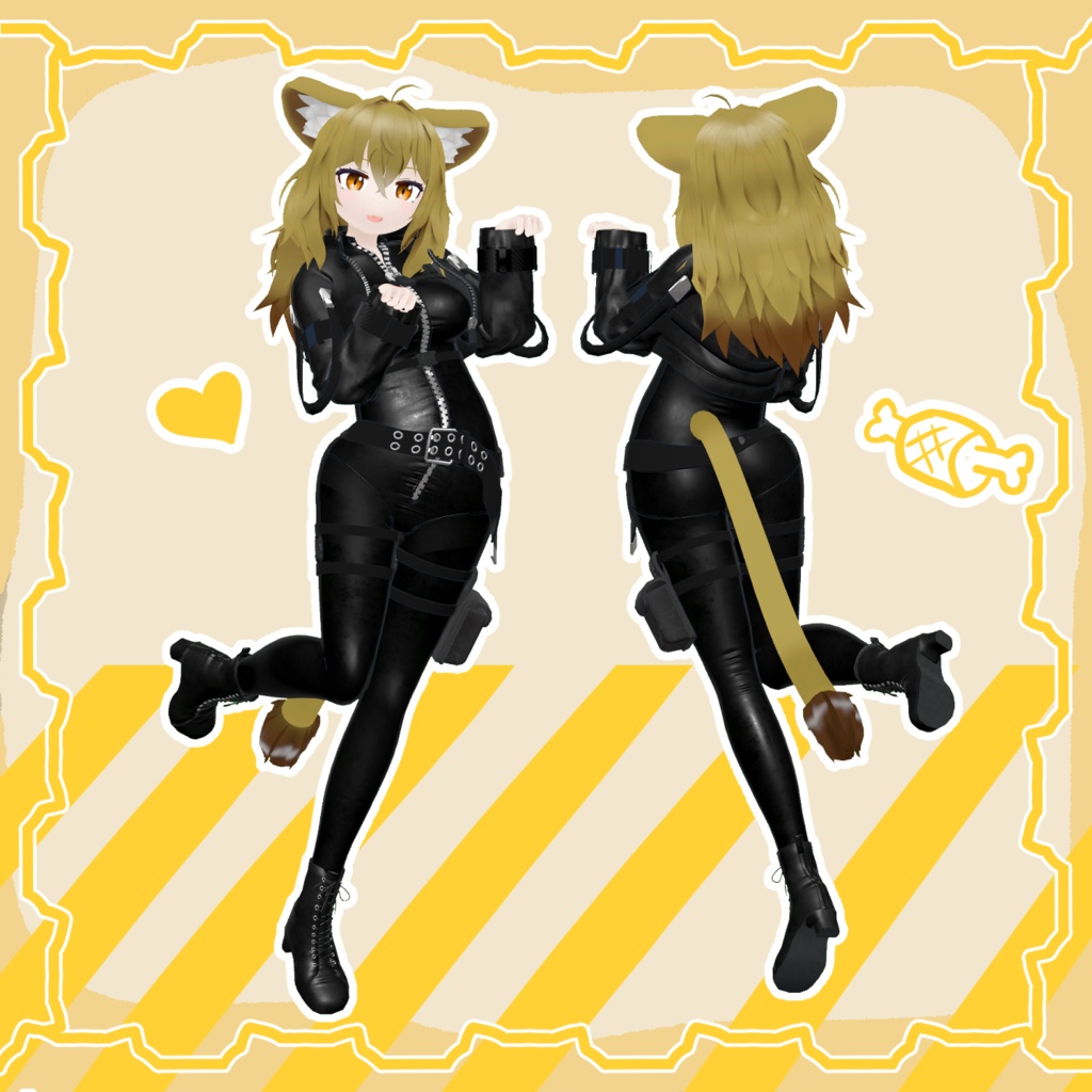 オリジナル3Dモデル 「ししな」