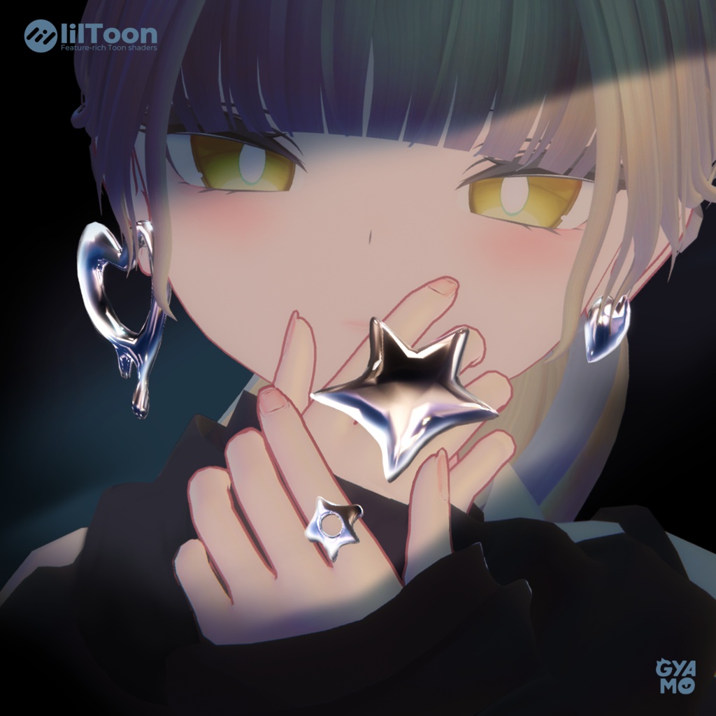 とろけるピアス&リング3点セット
