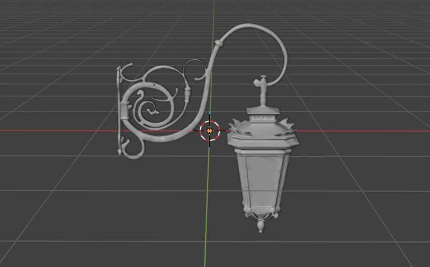 ヴィンテージ西洋家具・照明セット 3Dモデル