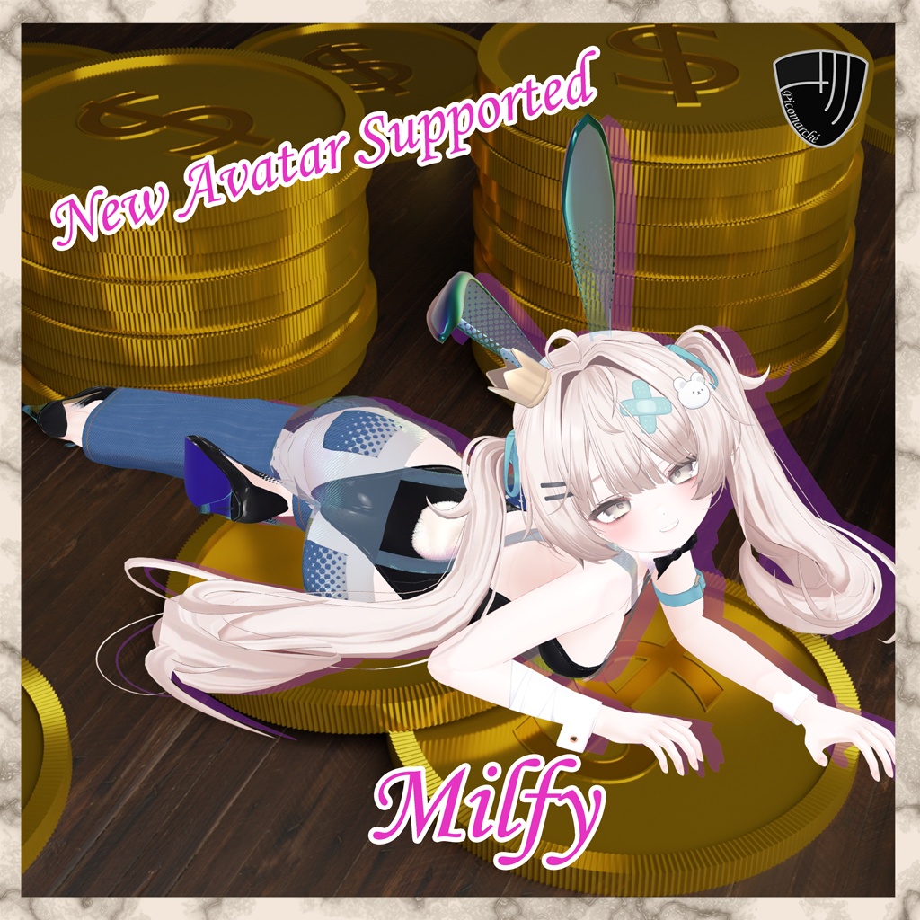 【複数アバター対応】Overoll Bunny