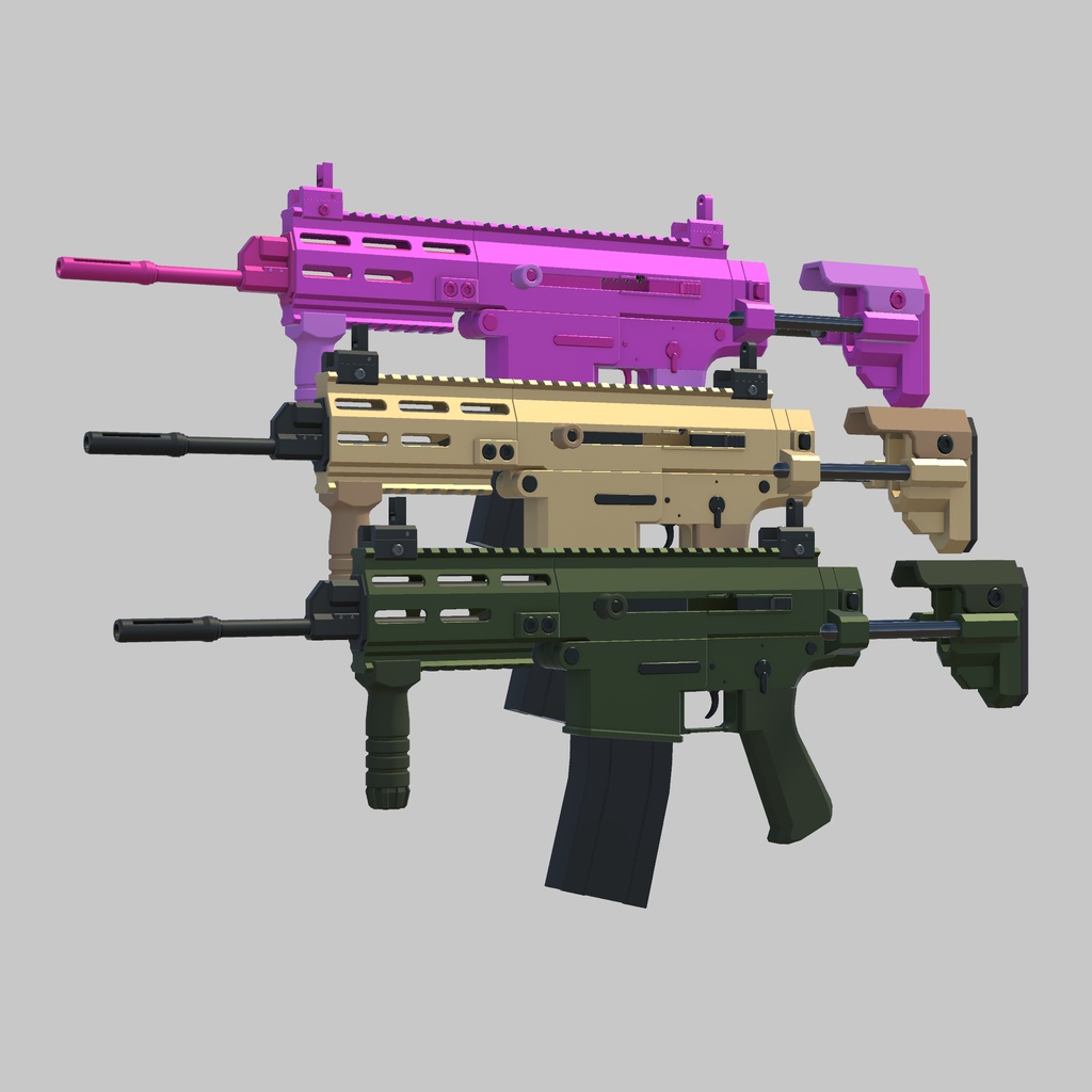 3Dモデル 5.56mm PDW/アサルトカービン