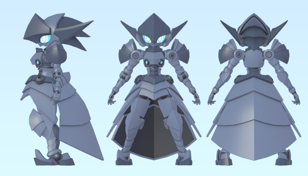 VRChat向けオリジナル3Dモデル フラガラッハMk2