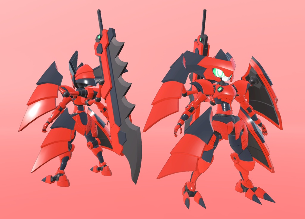 VRChat向けオリジナル3Dモデル フランベルクツヴァイ