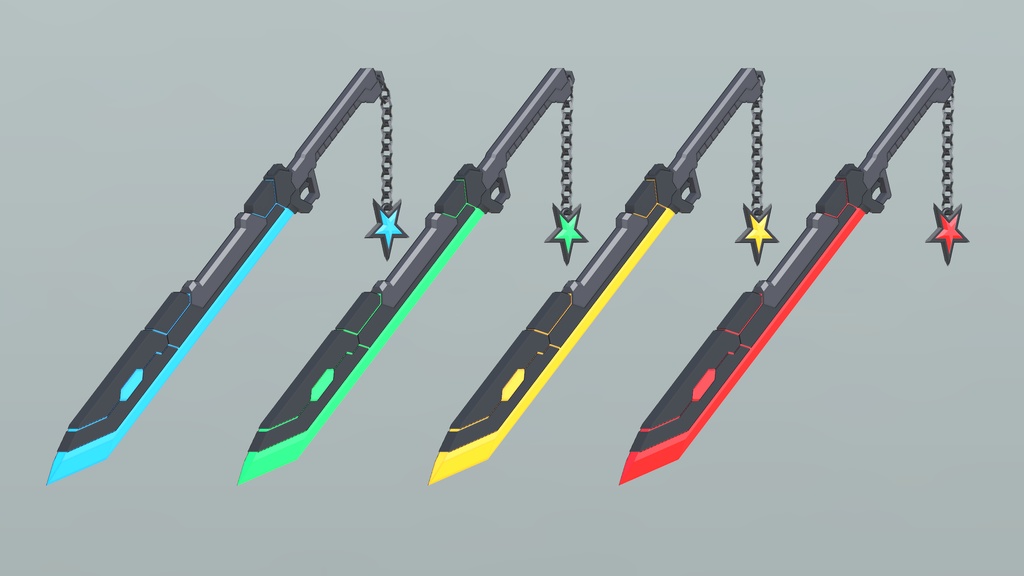 サイバーソード VRChat向けオリジナル3Dモデル