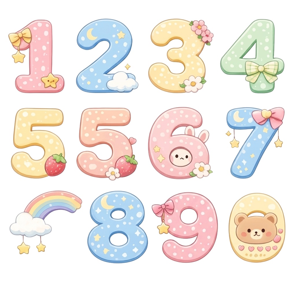 デジタル手帳などに使える数字