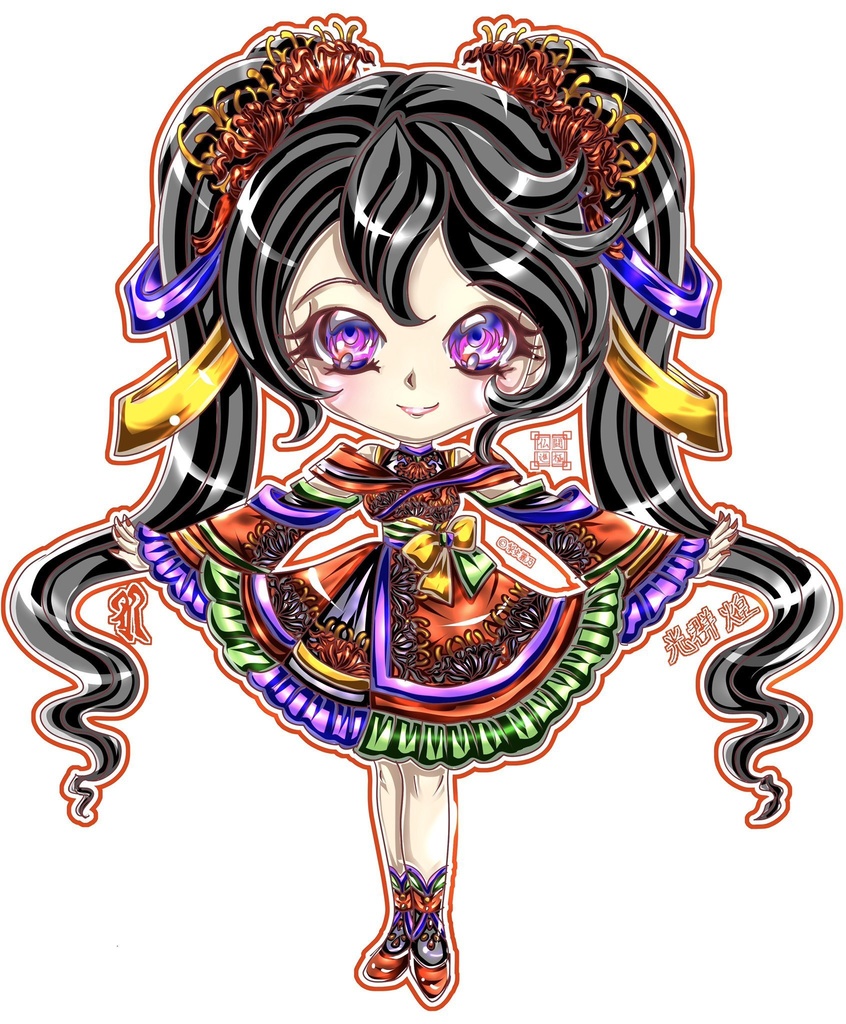 仏闘進極 俗装(冬服)/およばれすたいる マグネット 8種