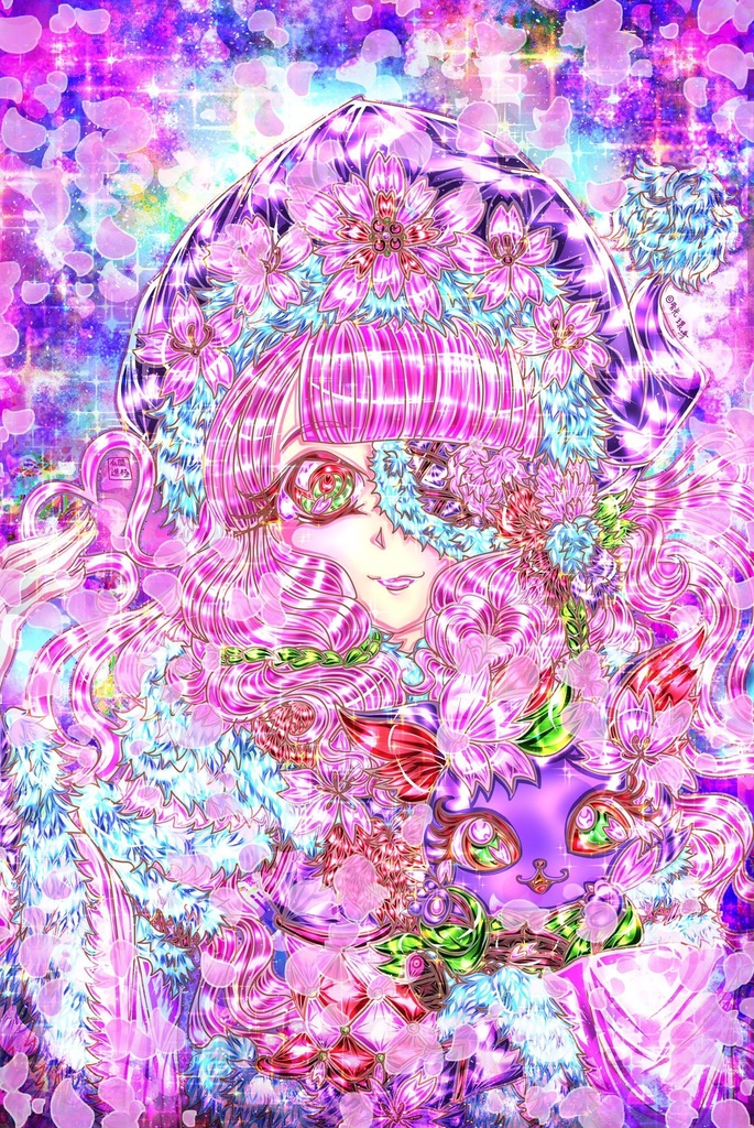 仏闘進極faceupdrawing与桜