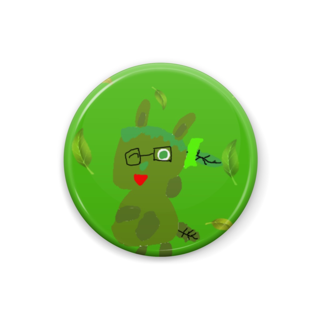 ジュウニシ缶バッチ~リーフィト~