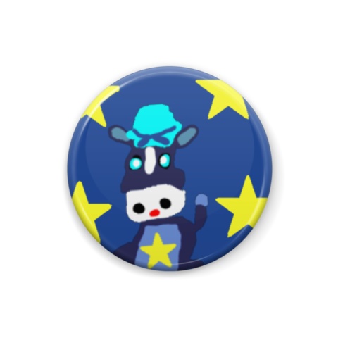 ジュウニシ缶バッチ〜ナスター〜