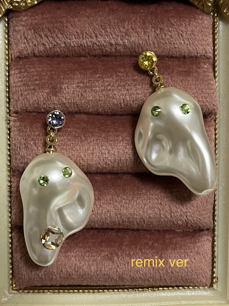 【10/31まで】ゴーストナイトのゴーストちゃんピアスRemix