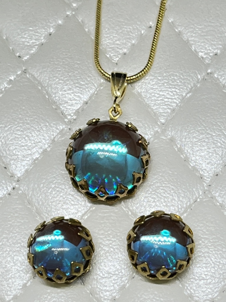 ヴィンテージサフィレットのネックレス〜rondo〜(Aurum)