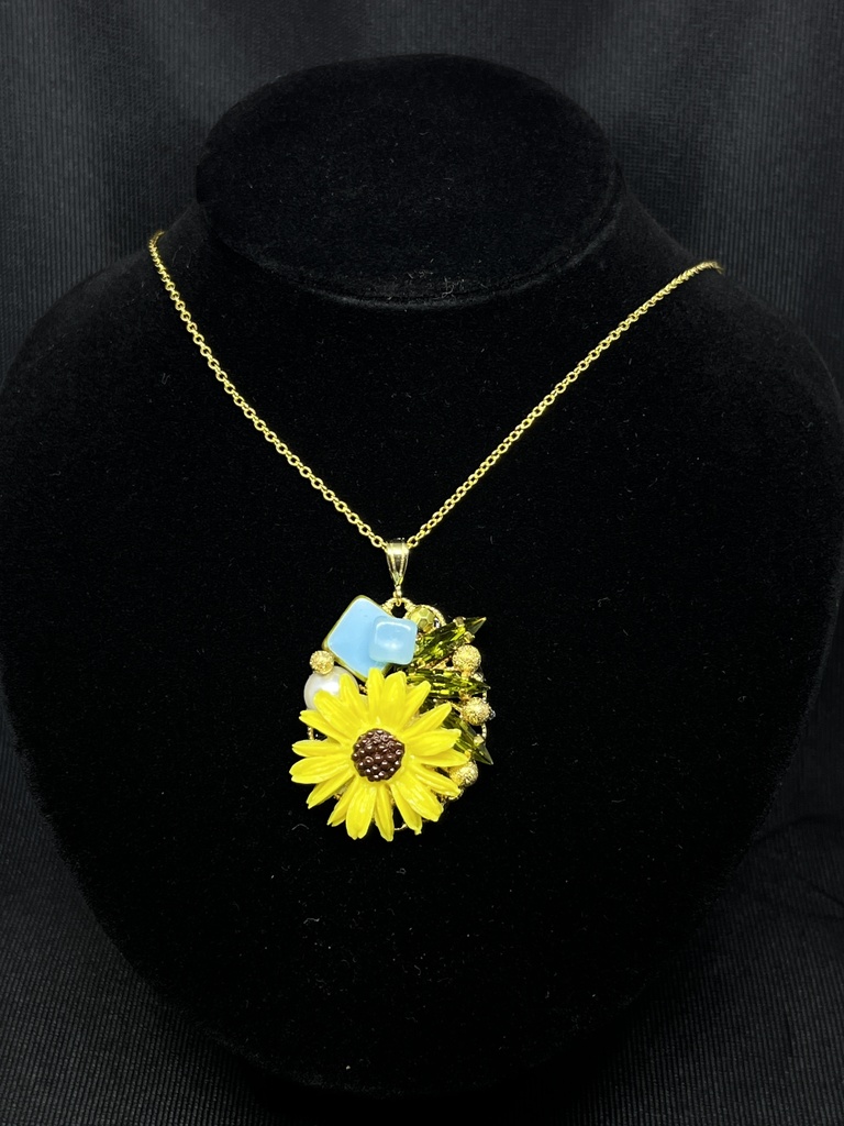 【Gallery】【ソレイユ企画展】向日葵のネックレス