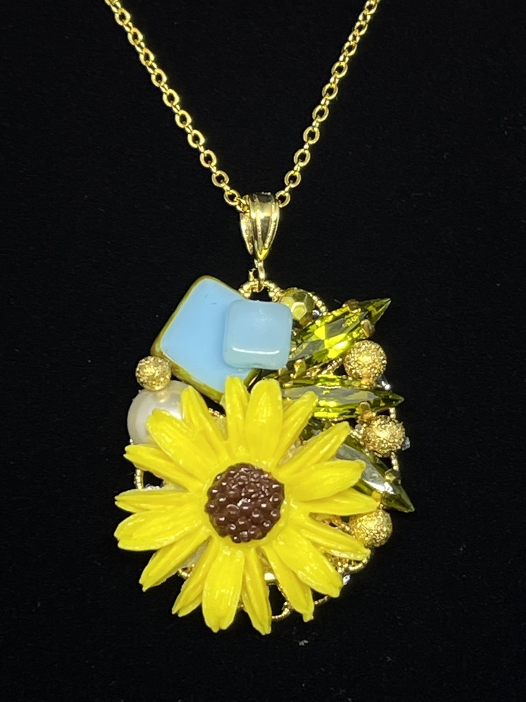 【Gallery】【ソレイユ企画展】向日葵のネックレス