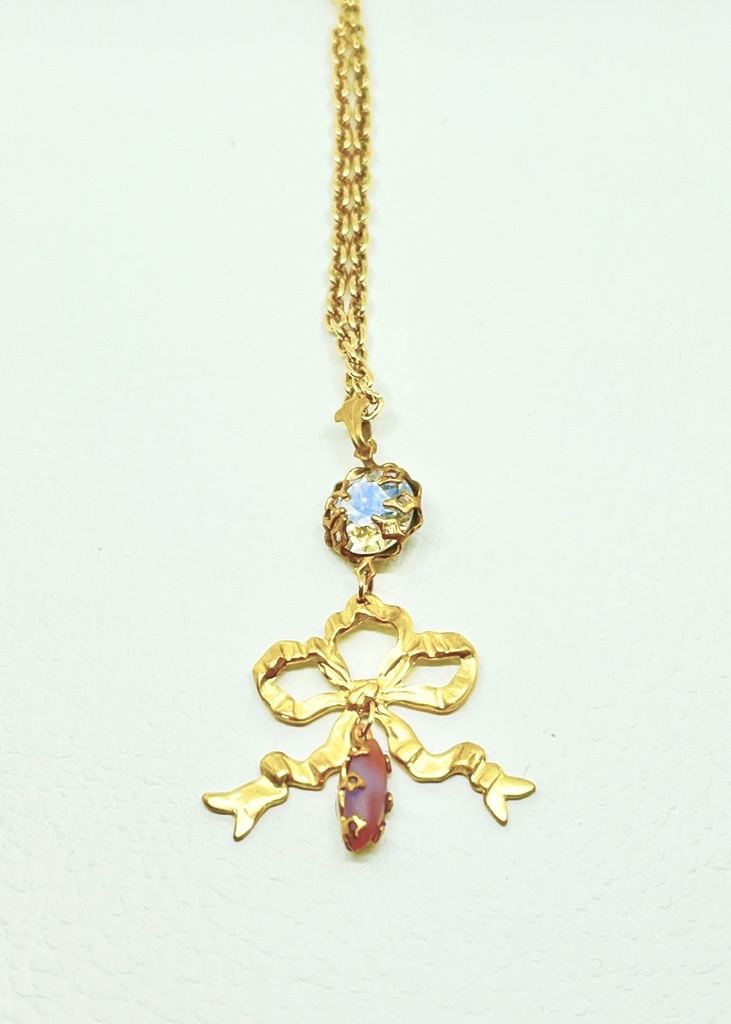 アンティークリボンのネックレス