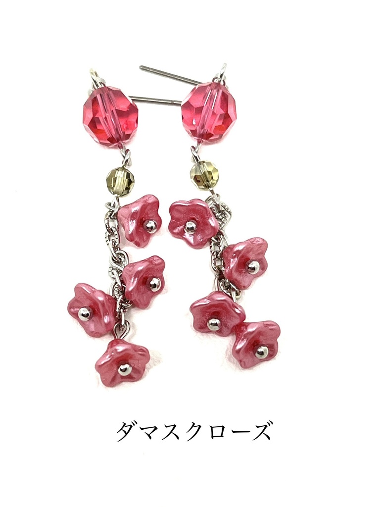 【ソレイユ企画展3】零れる花のピアス