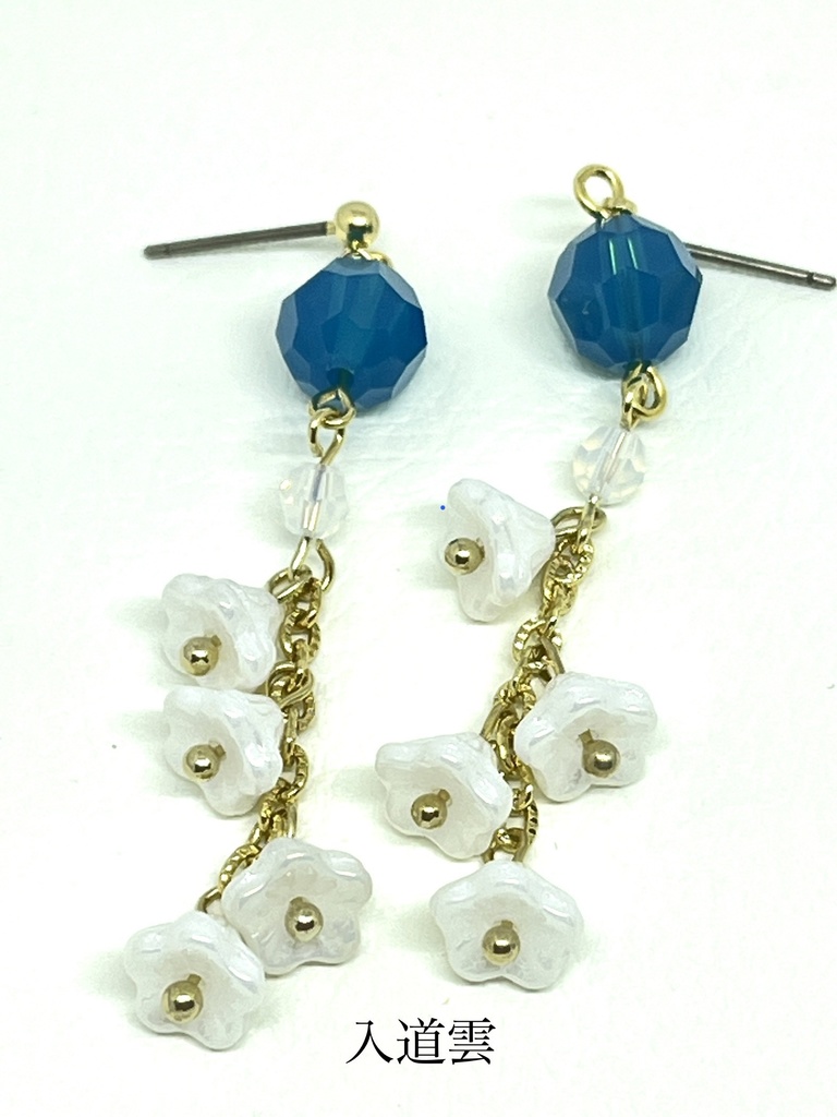 【ソレイユ企画展3】零れる花のピアス