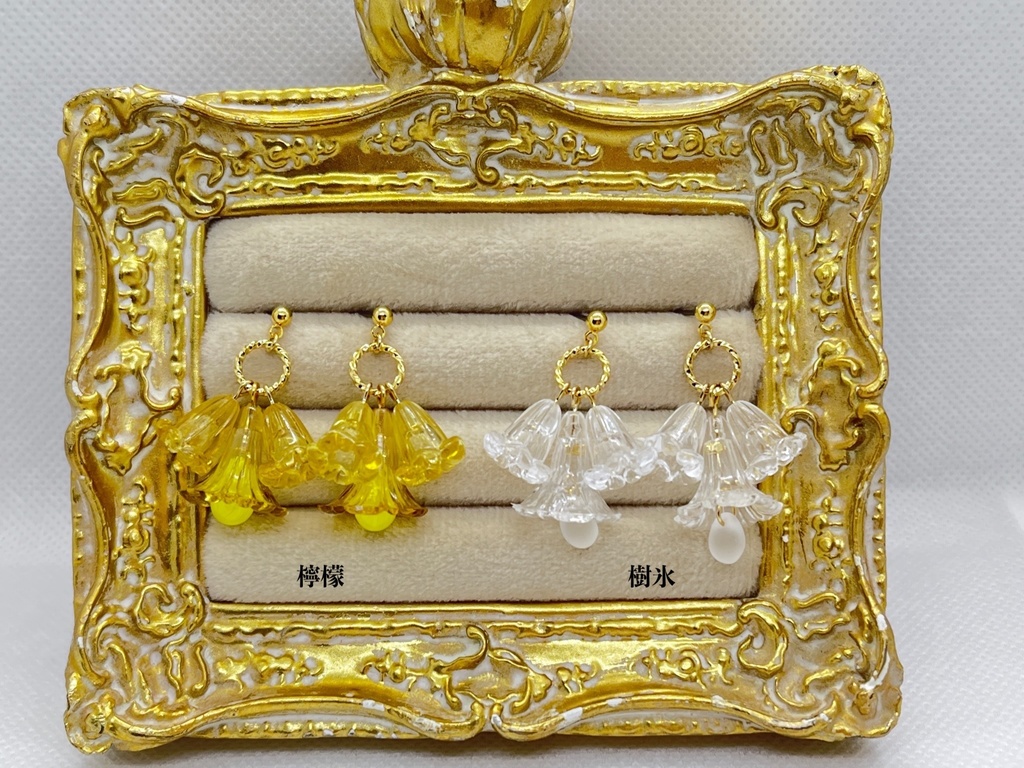 【ソレイユ企画展4】フラワーワルツのピアス【イヤリング可】